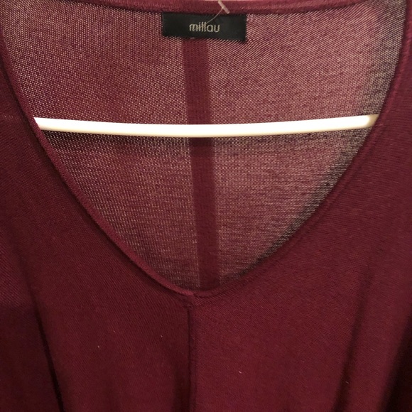 burgundy slouchy sweater from LF - Picture 2 of 4